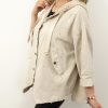 Kurtka Katana Włoska MICHELA Plus Size rozmiar uniwersalny od 42 do 50 beż - obrazek 6