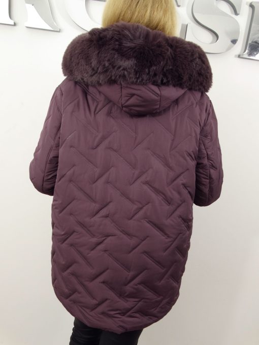 Kurtka Damska Pikowana Zimowa IZOLDA od 44 do 54 fiolet