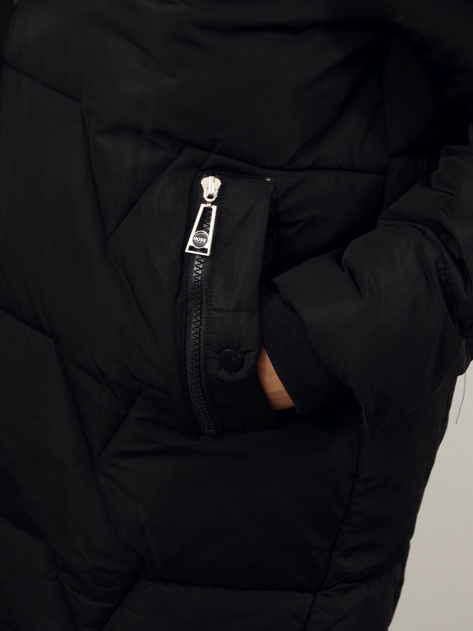 Kurtka Damska Pikowana Zimowa LUMIA od 44 do 54 czarna - obrazek 6