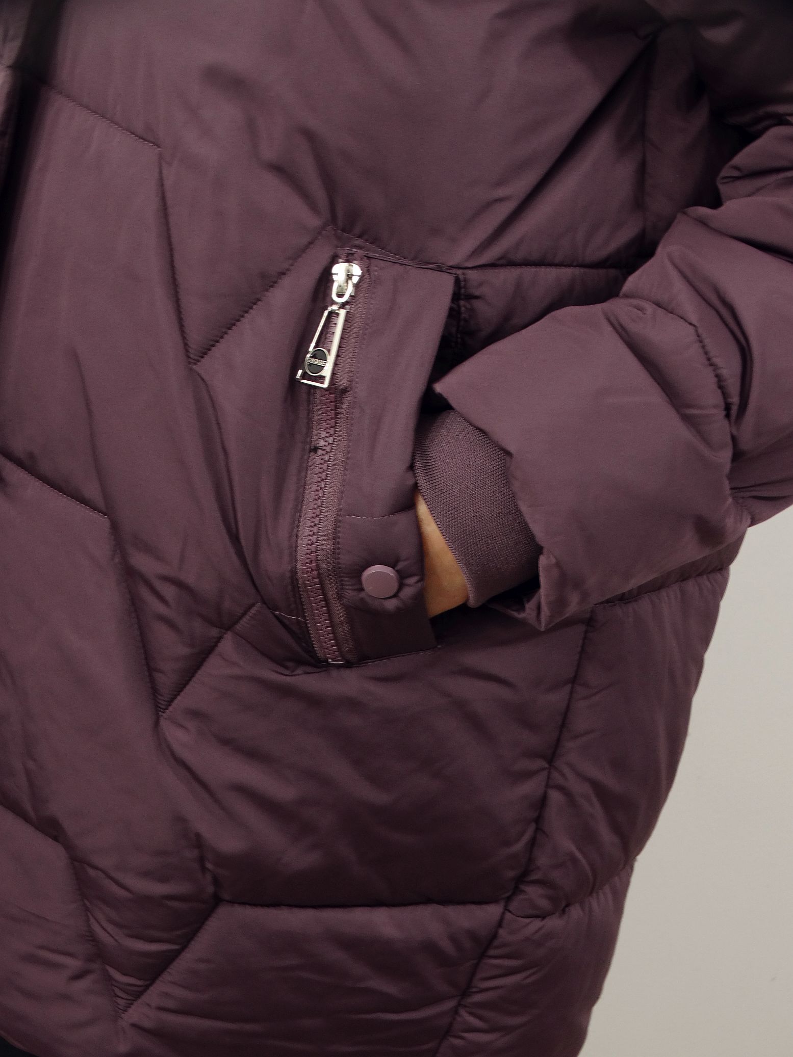 Kurtka Damska Pikowana Zimowa LUMIA od 44 do 54 fiolet - obrazek 6