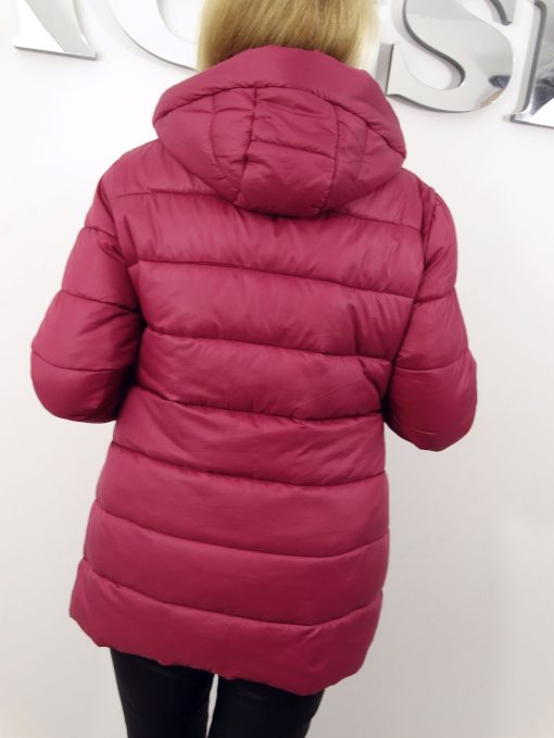 Kurtka Damska Pikowana Jesienna WIOLA od 42 do 52 ciepły wrzos