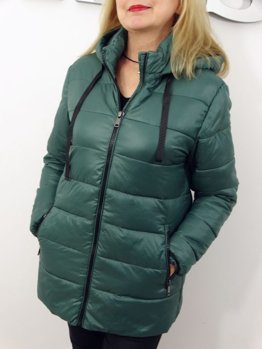Kurtka Damska Pikowana Jesienna WIOLA od 42 do 52 zielona