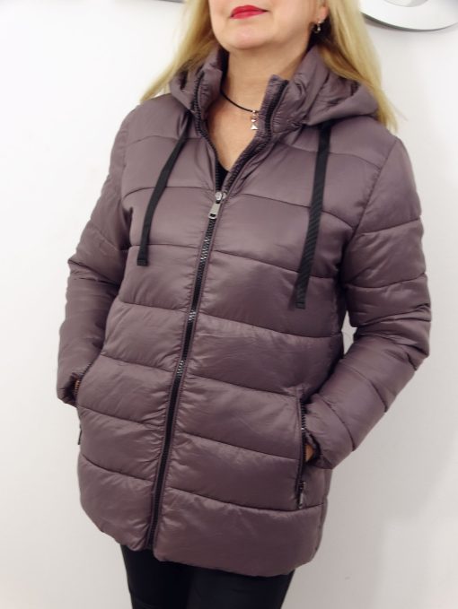 Kurtka Damska Pikowana Jesienna WIOLA od 42 do 52 fiolet