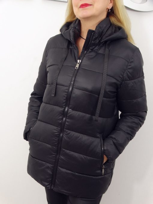 Kurtka Damska Pikowana Jesienna WIOLA od 42 do 52 czarny