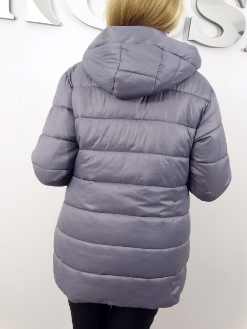 Kurtka Damska Pikowana Jesienna WIOLA od 42 do 52 szara
