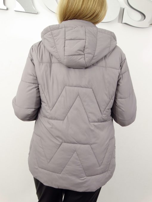 Kurtka Damska Pikowana Przejściowa STELLA od 42 do 52 szara