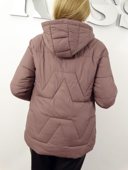 Kurtka Damska Pikowana Przejściowa STELLA od 42 do 52 kakaowy