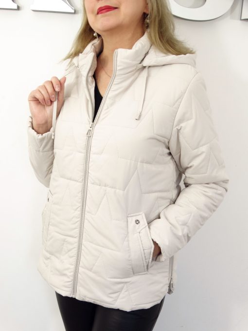 Kurtka Damska Pikowana Wiosenna Przejściowa DALIA od 40 do 54 kremowa