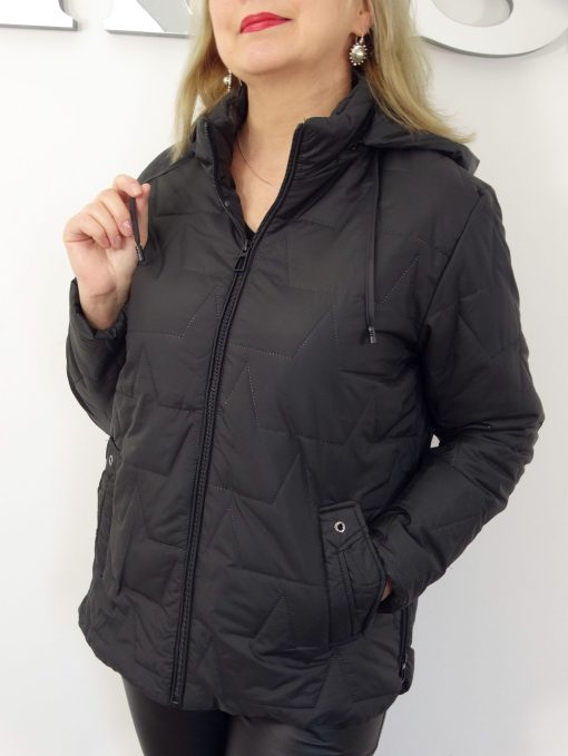 Kurtka Damska Pikowana Wiosenna Przejściowa DALIA od 40 do 54 czarna