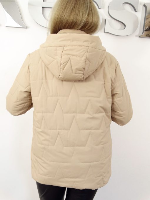 Kurtka Damska Pikowana Wiosenna Przejściowa DALIA od 40 do 54 słoneczny beż