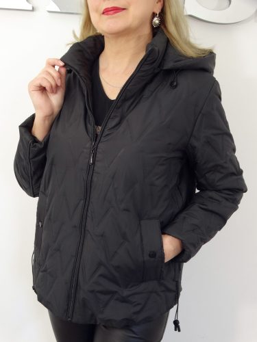 Kurtka Damska Pikowana Wiosenna Przejściowa DONATA od 44 do 54 czarna