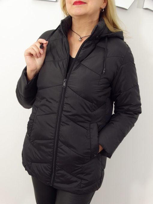 Kurtka Damska Pikowana Przejściowa SAMANTA od 42 do 52 czarna