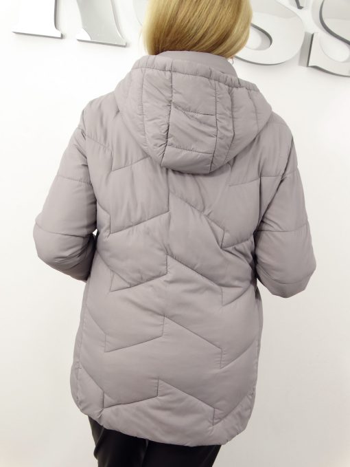 Kurtka Damska Pikowana Przejściowa SAMANTA od 42 do 52 szara
