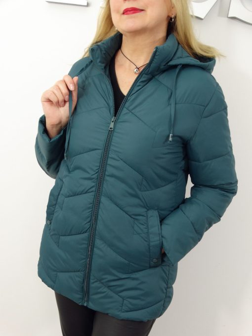 Kurtka Damska Pikowana Przejściowa SAMANTA od 42 do 52 zielona