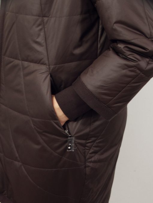 Kurtka Damska Płaszczyk Wiosenny CALLA PREMIUM od 42 do 62 czekoladowa