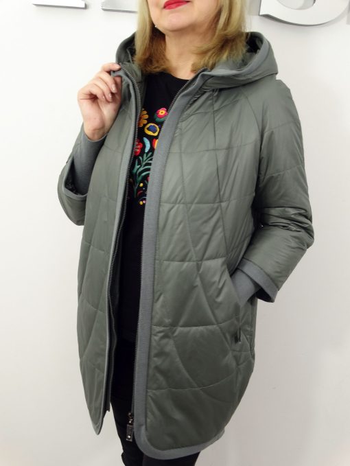 Kurtka Damska Płaszczyk Wiosenny CALLA PREMIUM od 42 do 62 zielona