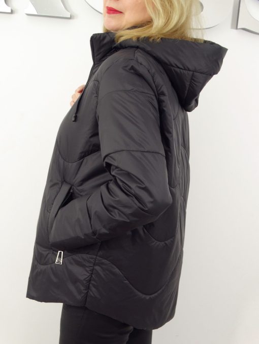 Kurtka Damska Pikowana Wiosenna Przejściowa AURA od 44 do 54 czarna