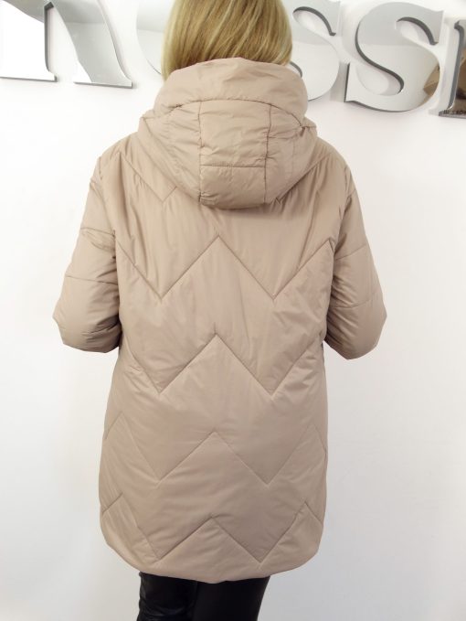 Kurtka Damska Płaszczyk Wiosenny FLORENS od 44 do 54 beżowy