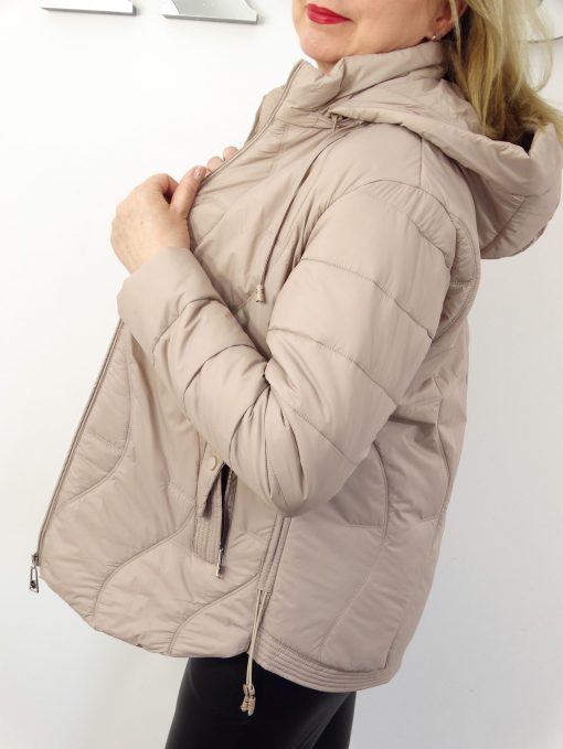 Kurtka Damska Pikowana Wiosenna Przejściowa SANTINA od 44 do 54 beżowa