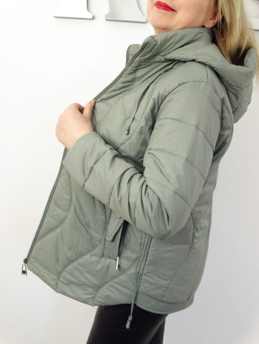 Kurtka Damska Pikowana Wiosenna Przejściowa SANTINA od 44 do 54 szałwiowa