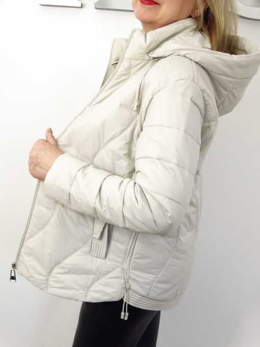 Kurtka Damska Pikowana Wiosenna Przejściowa SANTINA od 44 do 54 kremowa