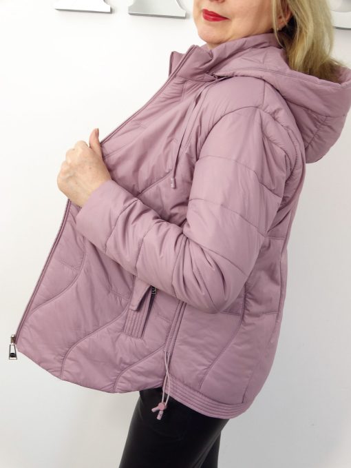 Kurtka Damska Pikowana Wiosenna Przejściowa SANTINA od 44 do 54 pudrowa