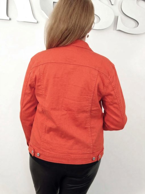 Kurtka Katana Jeansowa KAJA od 38 do 50 ceglana