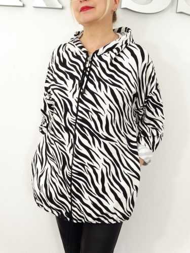 Lekka Bawełniana Bluza z Kapturem MIKA2 rozmiary od 48 do 54 zebra